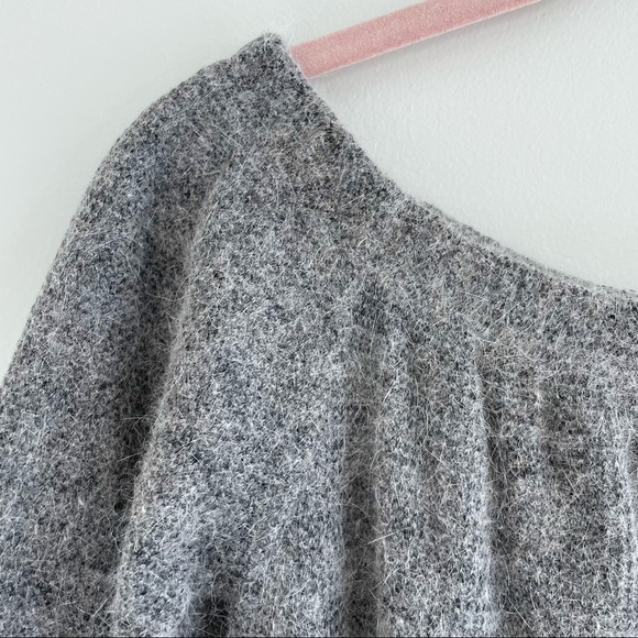 HOST PICK Ecru Lab Soft Wool Blend Off Shoulder Option Sweater Dress - Picture 7 of 15